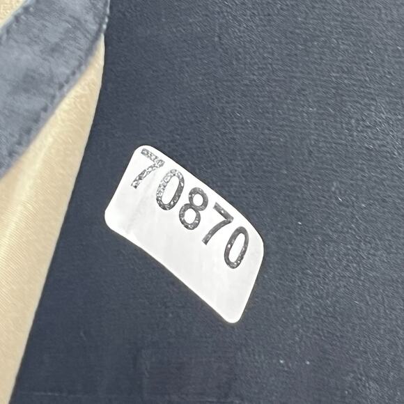 VINCE Top Women 8 Silk Crepe de Chine Colorblock Tunic Keyhole Long Sleeve Black - Picture 16 of 16